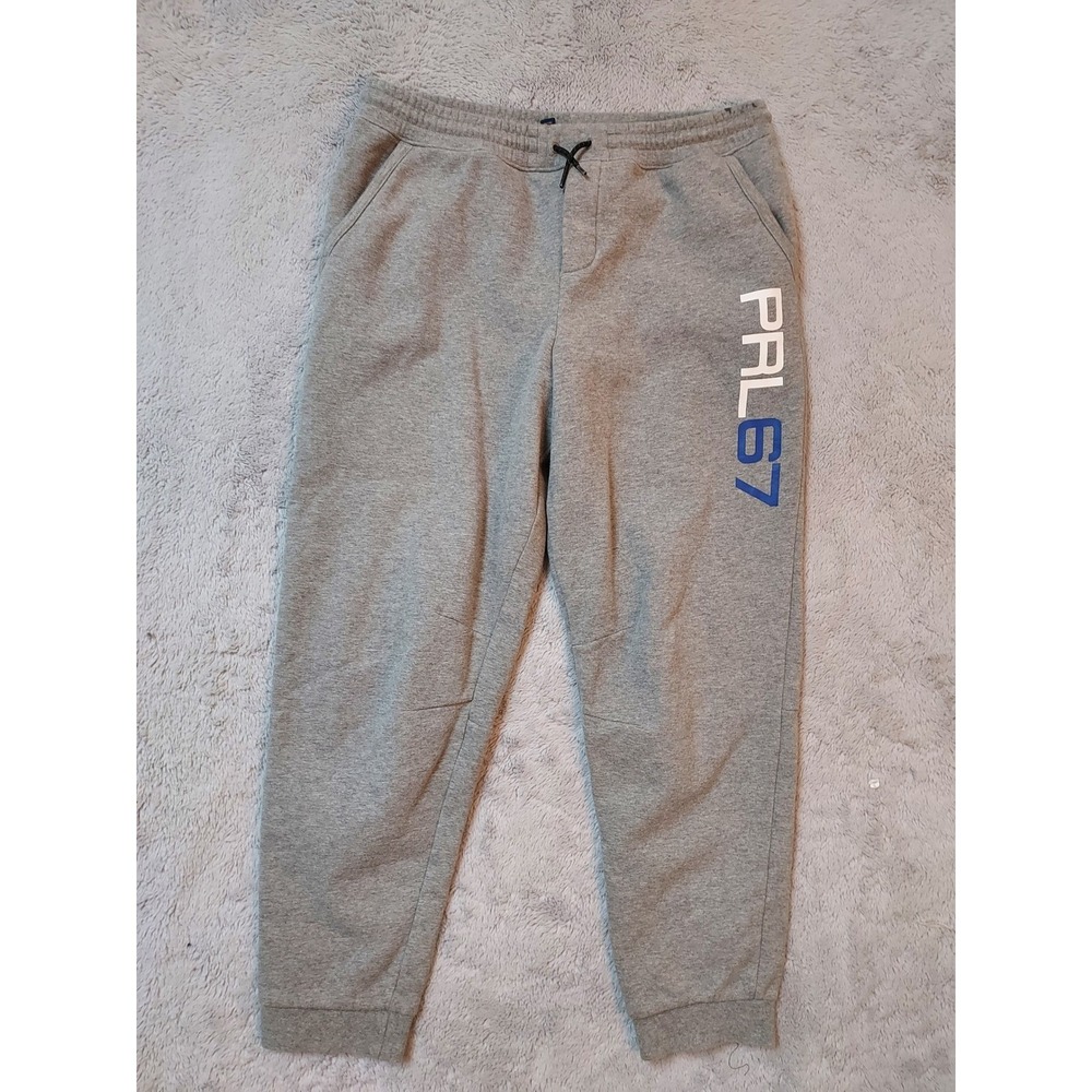Polo Ralph Lauren Joggers Boys XL PRL67 Sweatpants Heather Gray Fleece Youth